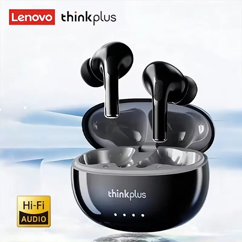 레노버 LP5 Pro 무선 블루투스 5.4 이어폰 TWS HiFi 사운드 헤드폰 게임용 스포츠 이어버드 터치 컨트롤 마이크 헤드셋