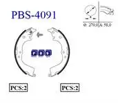 

4091 rear brake pad for × 2 inch HILUX 4 × 2