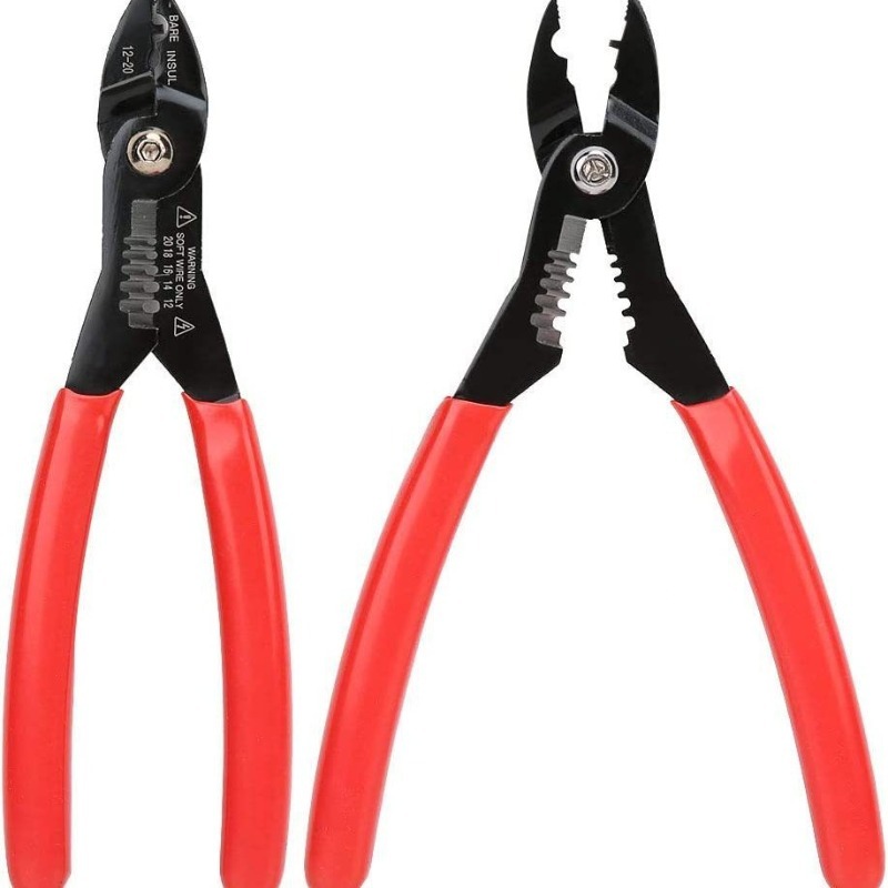 4-in-1 Multi-Purpose 12-20 AWG Electrician's Pliers Wire Fusion Splicer Cable Stripper Stripping Pliers Crimping Tool