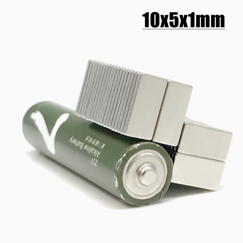 N35 Rectangular Neodymium Magnet 5-1000pcs/lot 10x5x1 mm neodymium magnets