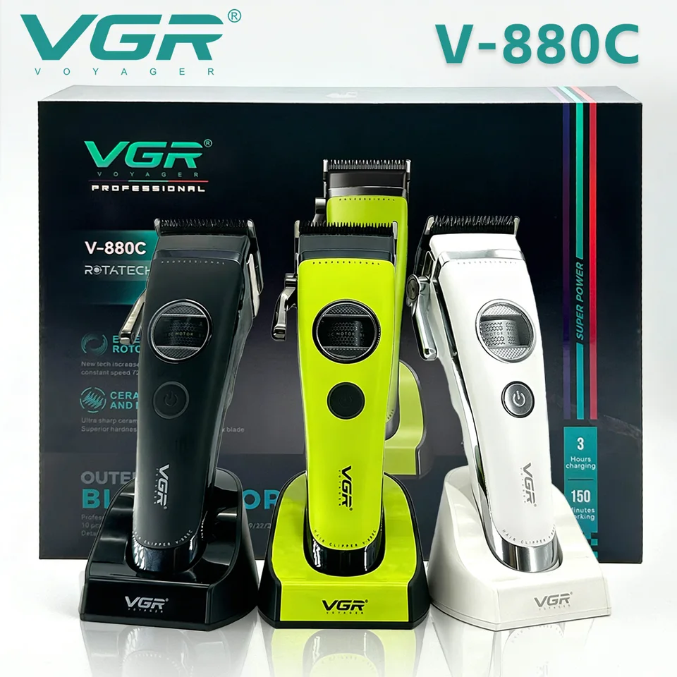 VGR V-009 Metal Housing Barber Hair Cutting Machine Professional Hair Trimmers Clippers For Men 2851681699755 - View #8