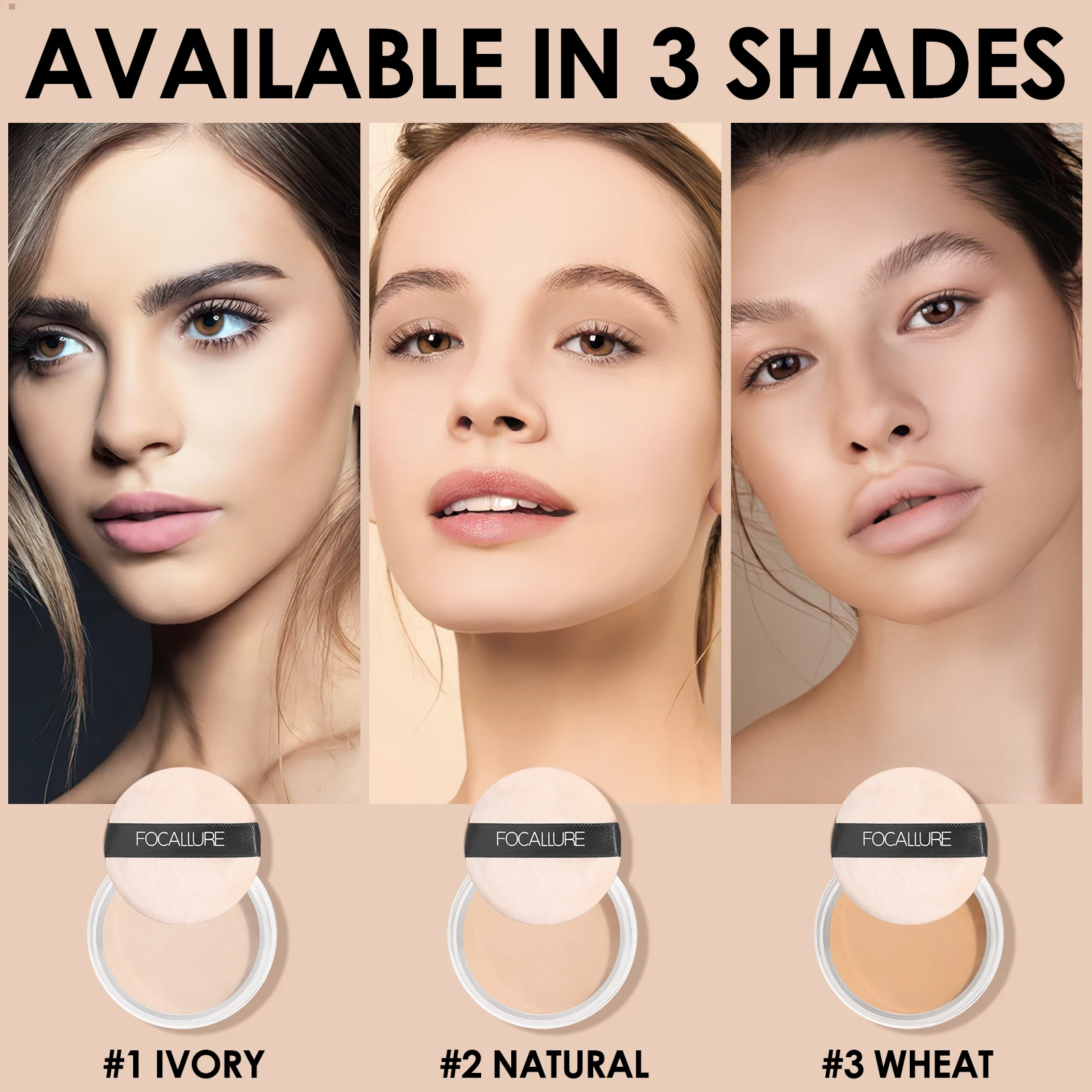 FOCALLURE 9 Colors Loose Powder Face Setting Powder Makeup Cosmetics