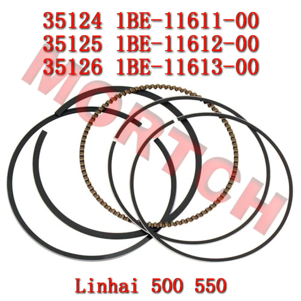 

87.5MM Piston Ring 35124 1BE-11611-00 35125 1BE-11612-00 35126 1BE-11613-00 For Linhai ATV 500D 500-D M550 EFI M550L