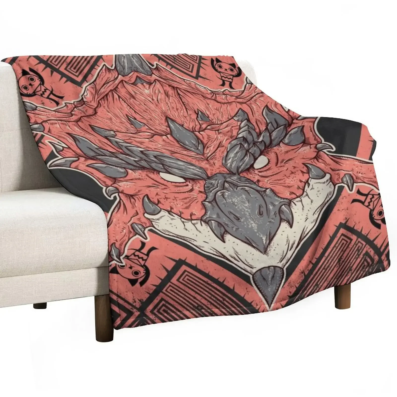

Hunting Club: Rathalos Throw Blanket Luxury St Furry Blankets
