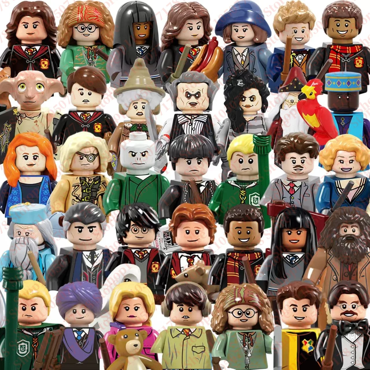 Neue Harry Potter Produkte Bausteine Humanoide Puppen Hermine Griphook Dobby Bewegliche Ziegelpuppen Geschenk