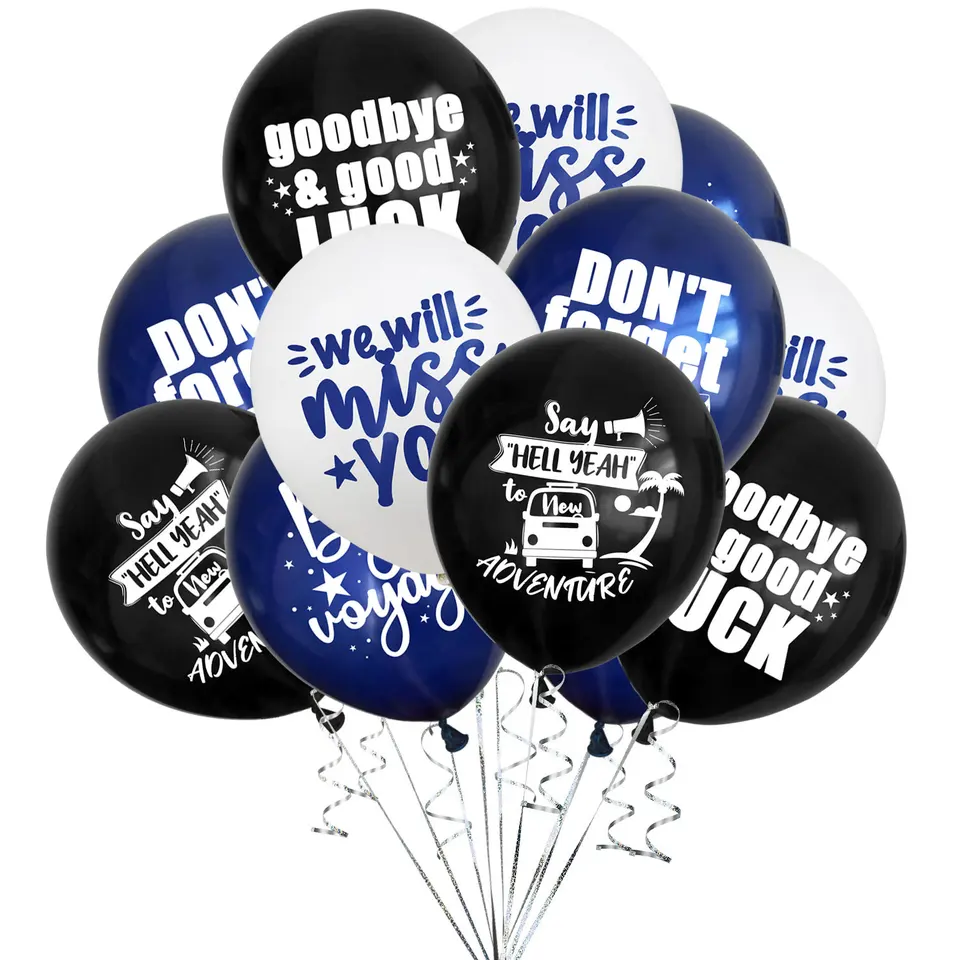 PALASASA 'We Will Miss You' Banner - Glitter Retirement Graduation Farewell Party Decorations, Black