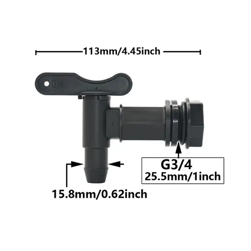 3/4" IBC Tank Tap Adapter Coarse Thread S60 to 5/8" Hose Connector Valves Fittings Garden Water Tanks Faucet Replacement - Image 5
