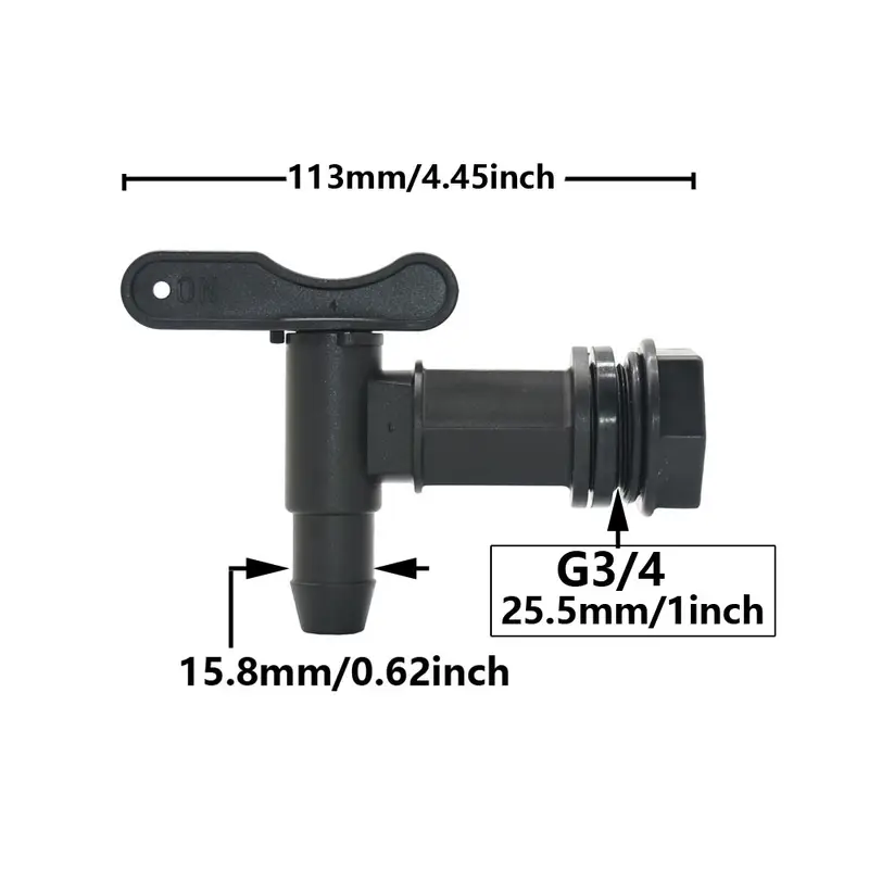 3/4" IBC Tank Tap Adapter Coarse Thread S60 to 5/8" Hose Connector Valves Fittings Garden Water Tanks Faucet Replacement - Image 5