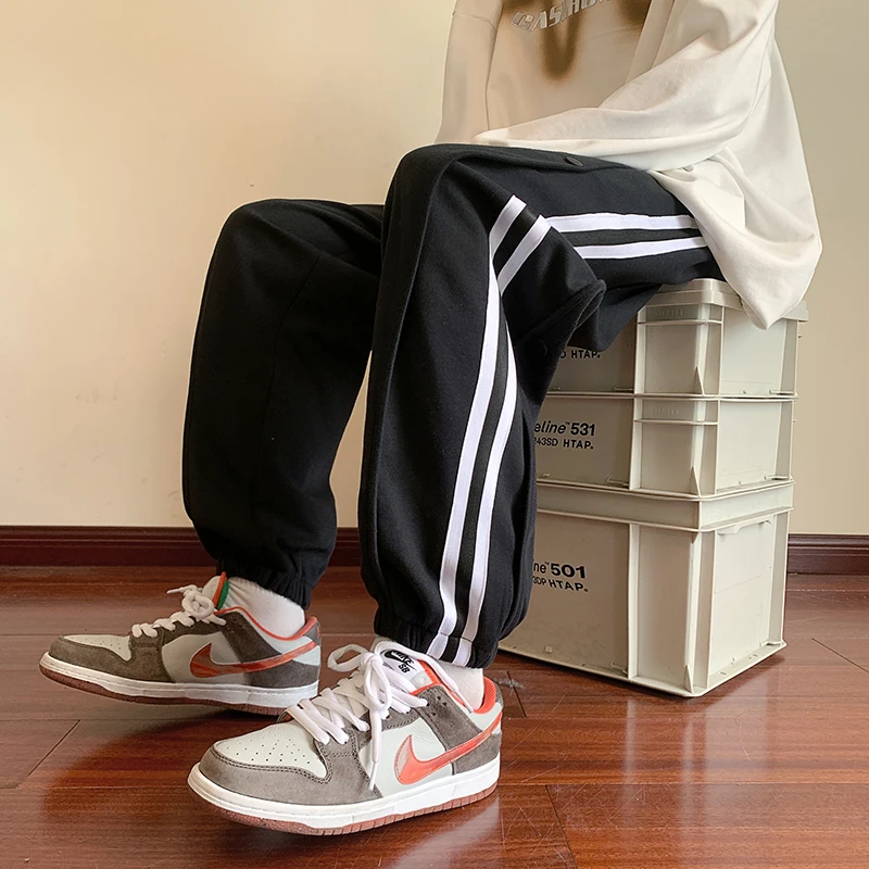 

2023 New Mens Sweatpants Joggers Fashion Hip Hop Streetwear Harem Casual Trousers