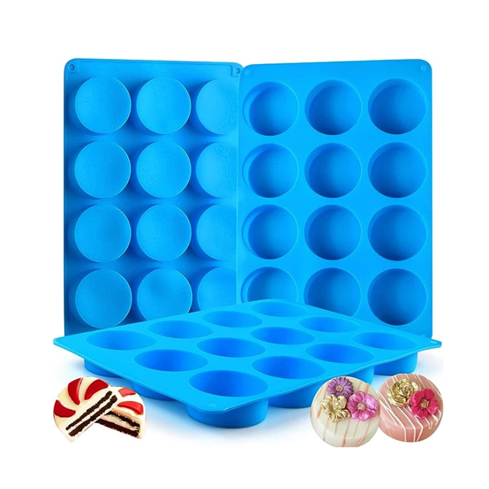 JAHEMU Stampo per Torta Charlotte Stampi in silicone rotondo per La Cottura del Pane Pasticceria budino cioccolato Cheesecake
