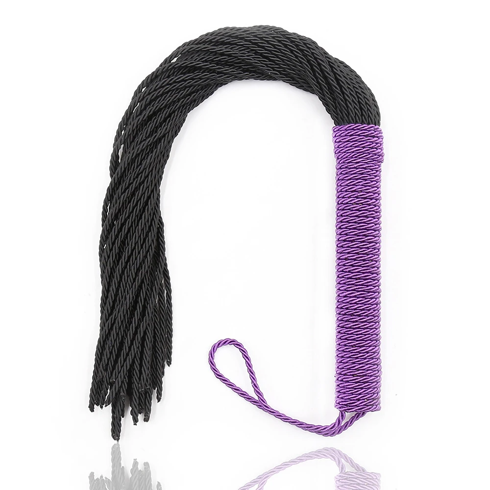 48CM Premium Nylon Hemp Rope Whip for Horse Training Crop WhipTop Horse