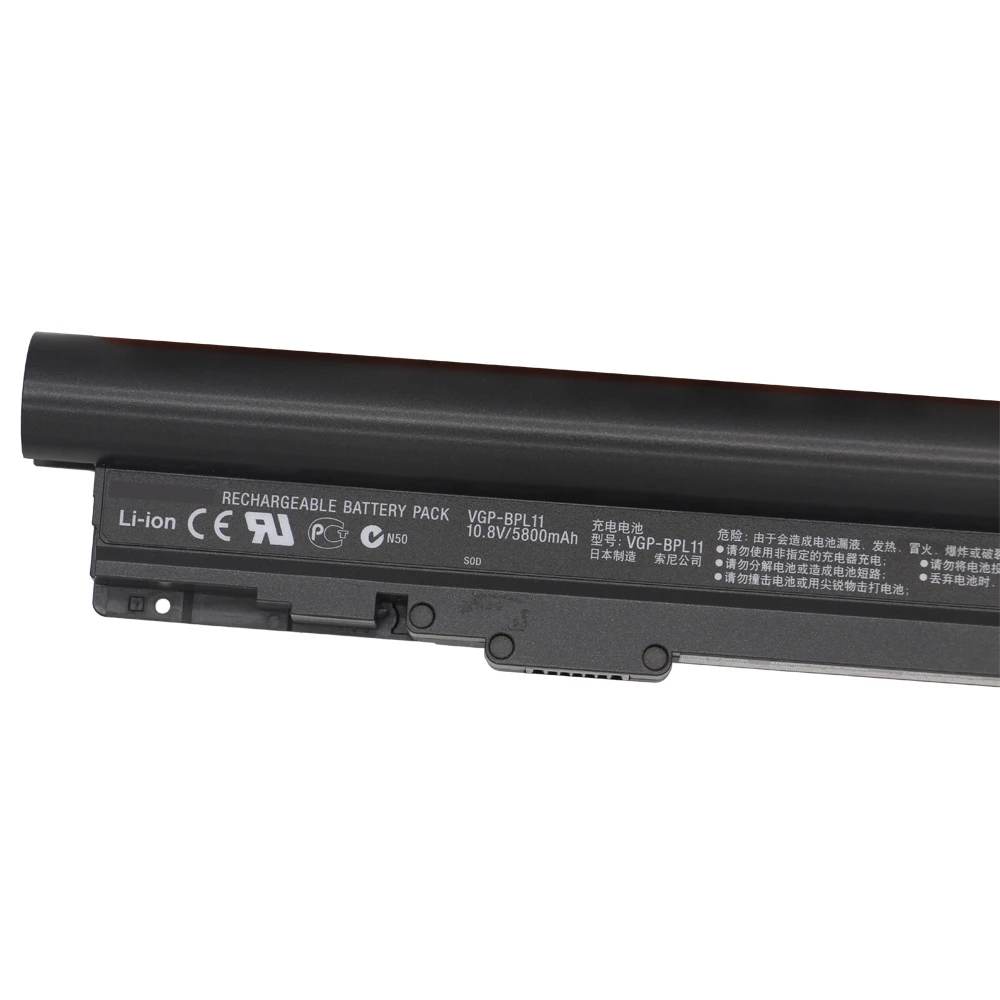 Nova Bateria Original para Sony Vaio Vgp-bps11 Vgp-bpl11 Vgp-bpx11 Bps11 Vgn-tz121 Tz92s Vgn-tz11 Shuozb Vgn-tz13 10.8v 5800mah - Imagem 6