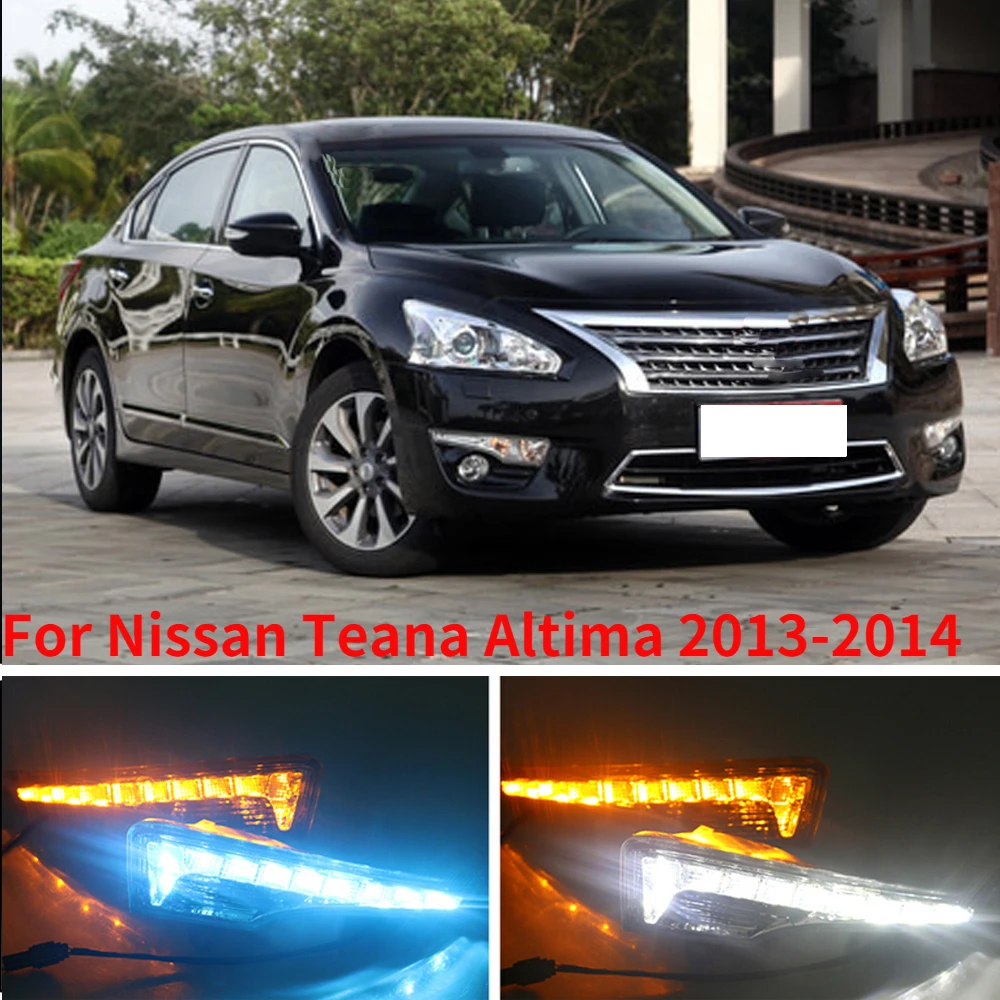 Capqx For Nissan Teana Altima 2013 2014 Led Daytime Running Light Turning Signal Lamp Drl Day