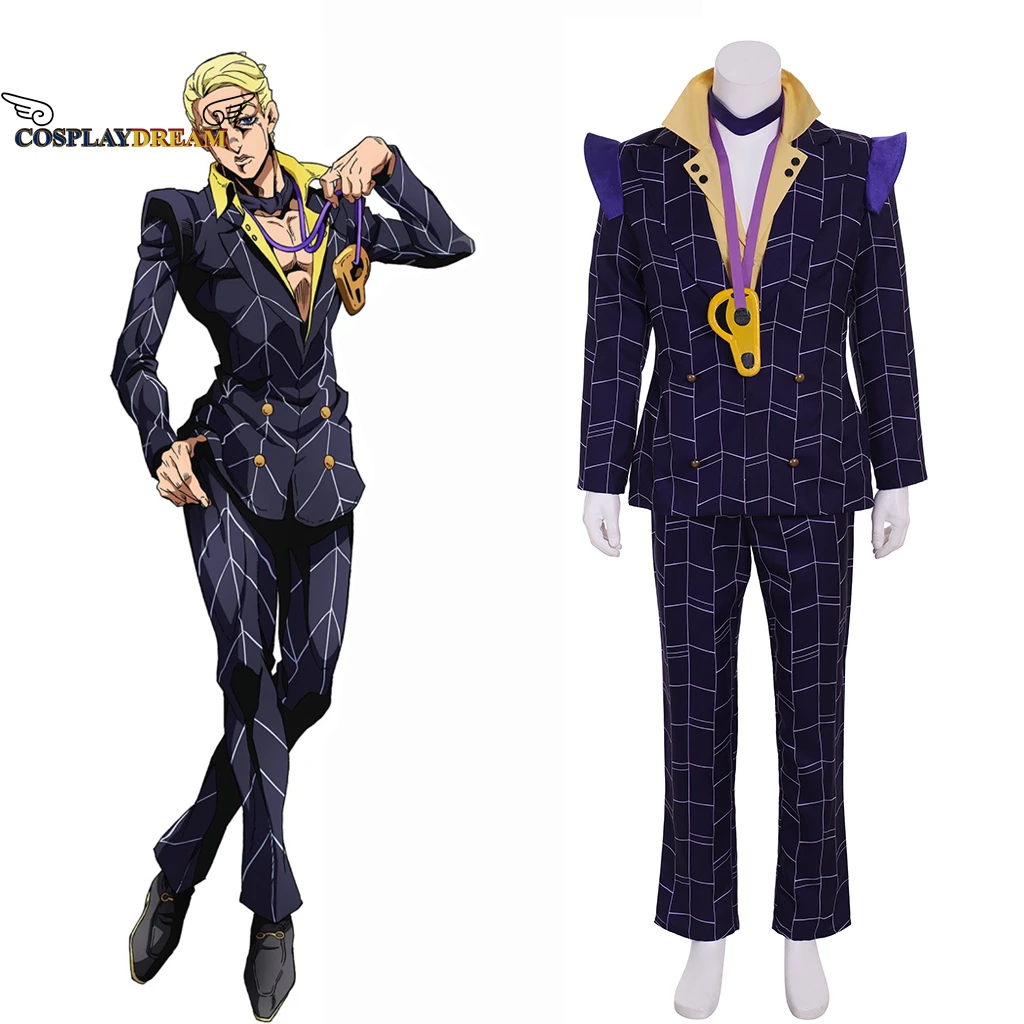 

JOJO JoJo's Bizarre Adventure Prosciutto Cosplay Costume Prosciutto Uniform Cosplay Clothing Anime Golden Wind Cosplay Costume