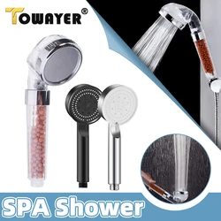 Bath Shower Head Jetting Shower Head Anion Showerhead High Pressure Saving Water Rainfall Shower Head Bathroom SPA Filter Shower