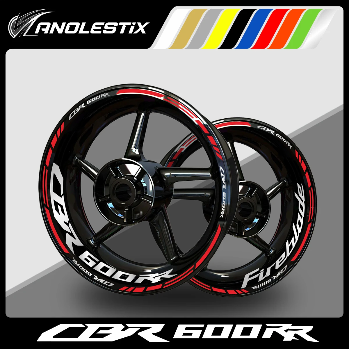 AnoleStix Reflective Motorcycle Wheel Sticker Hub Decal Rim Stripe Tape For Honda CBR 600RR 2017 2018 2019 2020 2021 2022 car multimedia frame car audio radio frame dashboard fitting panel 10 10 2 fascias for compass 2017 2018 2019 2020 2021