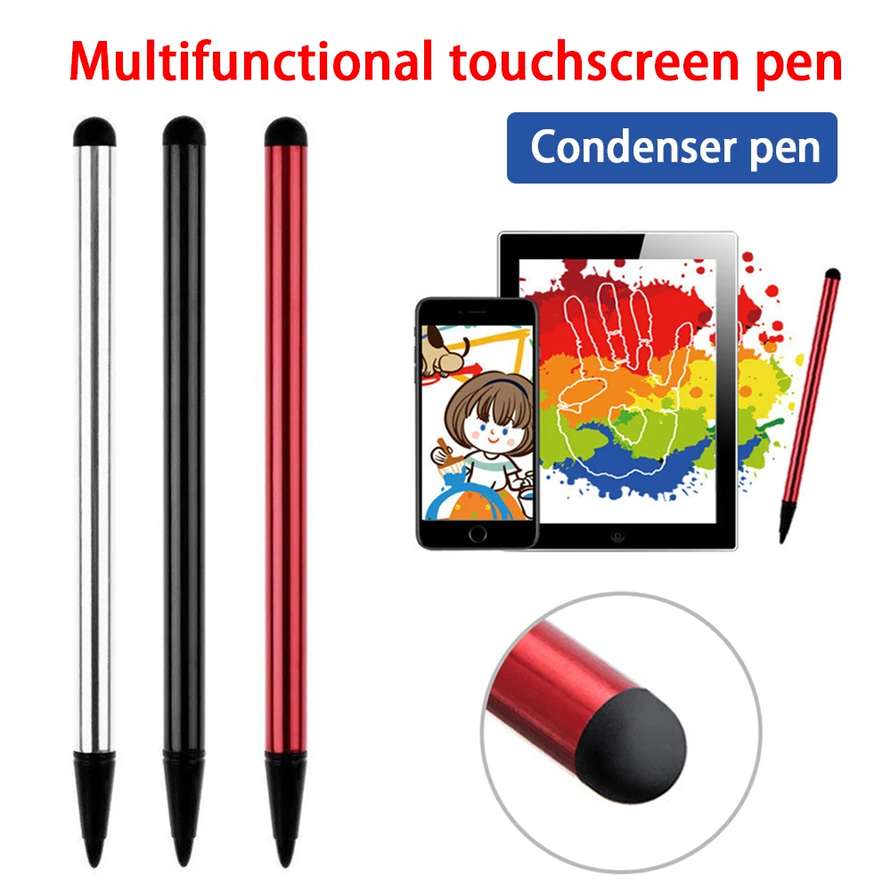 

1PCS Portable 2 in 1 Universal Phone Tablet Touchscreen Pens Capacitive Stylus Pencil For iPhone iPad Samsung Tablet Laptop Pen