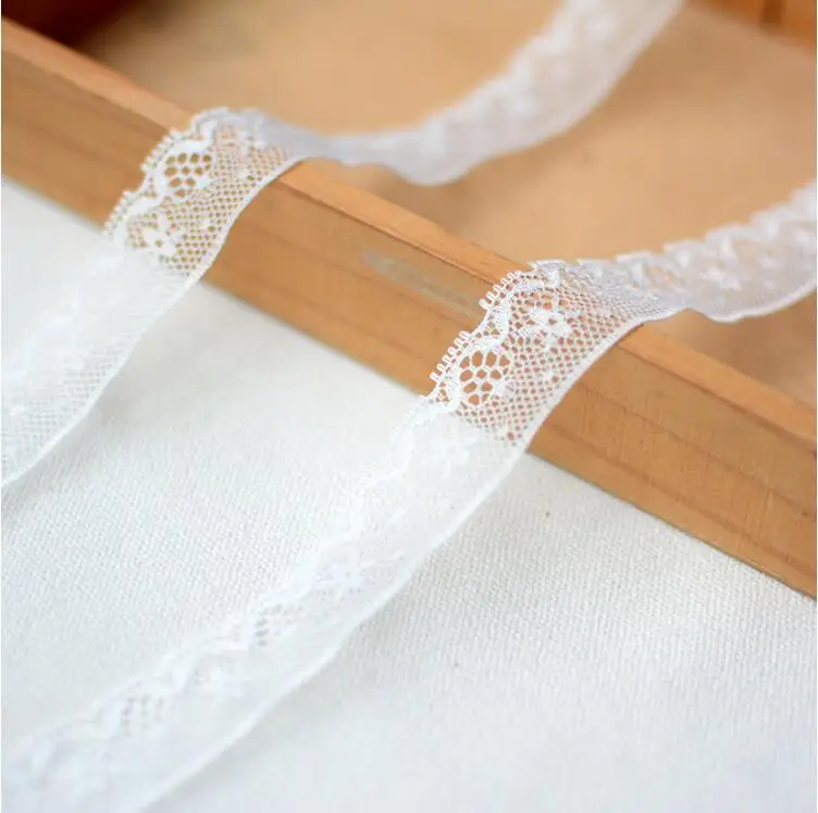 Description Picture 4 of item10 Meters White Black Lace Fabric Webbing Decoration Gift Packing Material Handmade DIY Laces