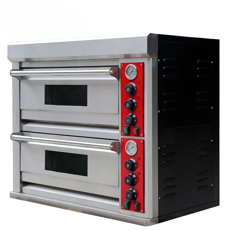 Factory Lower Price Stainless Steel Body Mechanical Timer Control Professional Bakery Commercial Electric Pizza Oven
