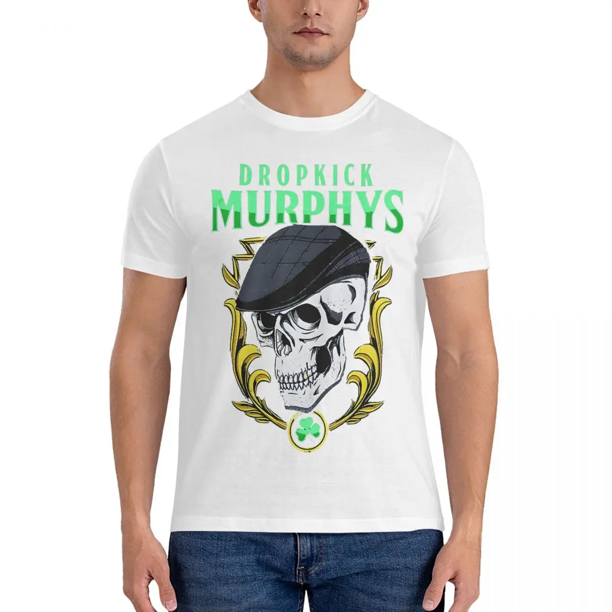 thumbnail image 1 of Camiseta de calavera para hombre, camisetas novedosas, camiseta de manga corta con cuello redondo, camisetas de algodón para regalo de cumpleaños, 1 of 7