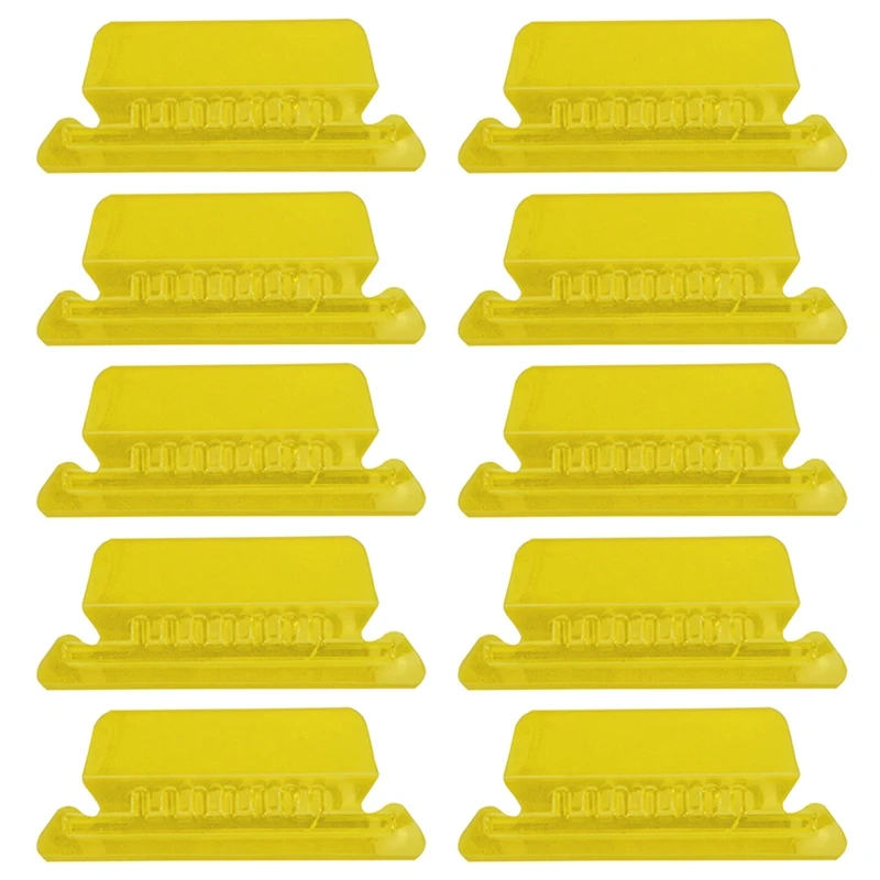 מדבקות תיקיית קבצים תלויות פלסטיק בצבע שקוף 2 אינץ' כרטיסיות ותוספות סט של 10