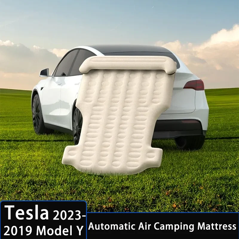 

Inflatable Automobile Air Mattress for Tesla Model Y 2023 Portable Outdoor Camping Mattress Travel Sleeping Bed Car Accessories