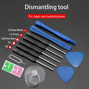 Kit di strumenti di riparazione per barra di leva per apertura schermo di telefoni cellulari SmartPhone Smontare set di cacciaviti per iPhone Samsung Xiaomi 12 pezzi/Se