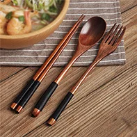 Handmade Japanese Sushi Chopsticks Set Value Gift Sushi Chinese food Tie line Natural Chestnut Wood