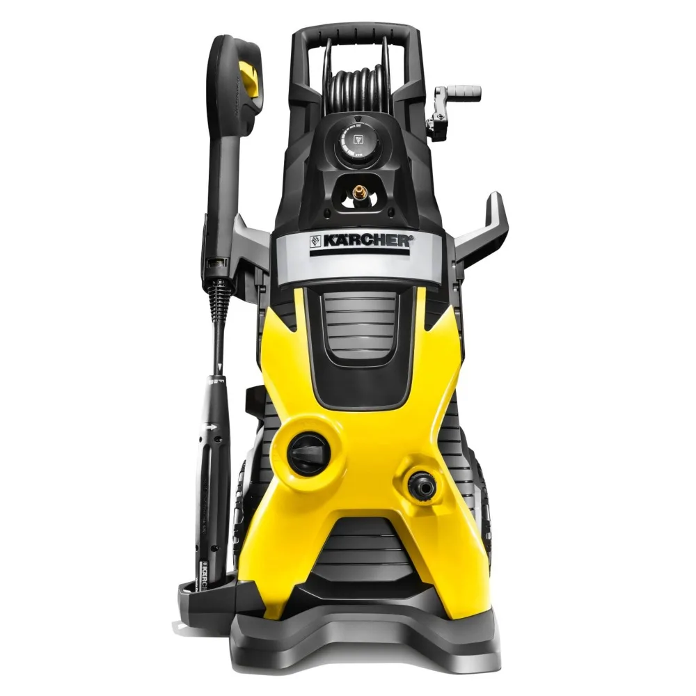 

2024 New 2000 PSI Electric Pressure Washer, Vario Power & Dirtblaster Wands, Pressurized Hose Reel, 1.4 GPM, Yellow/Black