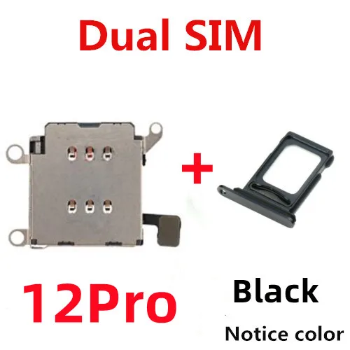AliSunny Dual Sim Card Reader with Tray Slot Holder Adapter