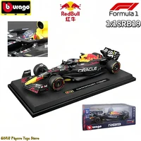 Original 1:18 Bburago Red Bull RB19 Las Vegas RB19 Miami Alloy Miniature Diecast Models Formula 1 Cars Desktop Toy Birthday Gift 2
