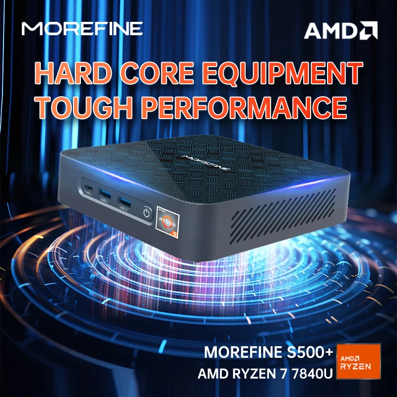 MOREFINE S500 AMD Ryzen Mini PC R9 6900HX R7 7840HS