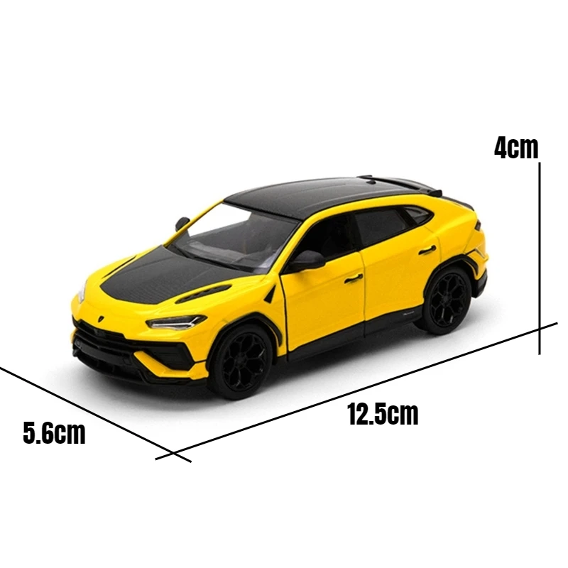KiNSMART Toy Car Model 1/40 Lamborghini URUS SUV Sport Diecast Alloy Miniature Vehicle Collection Gift For Children Boys Kid 6