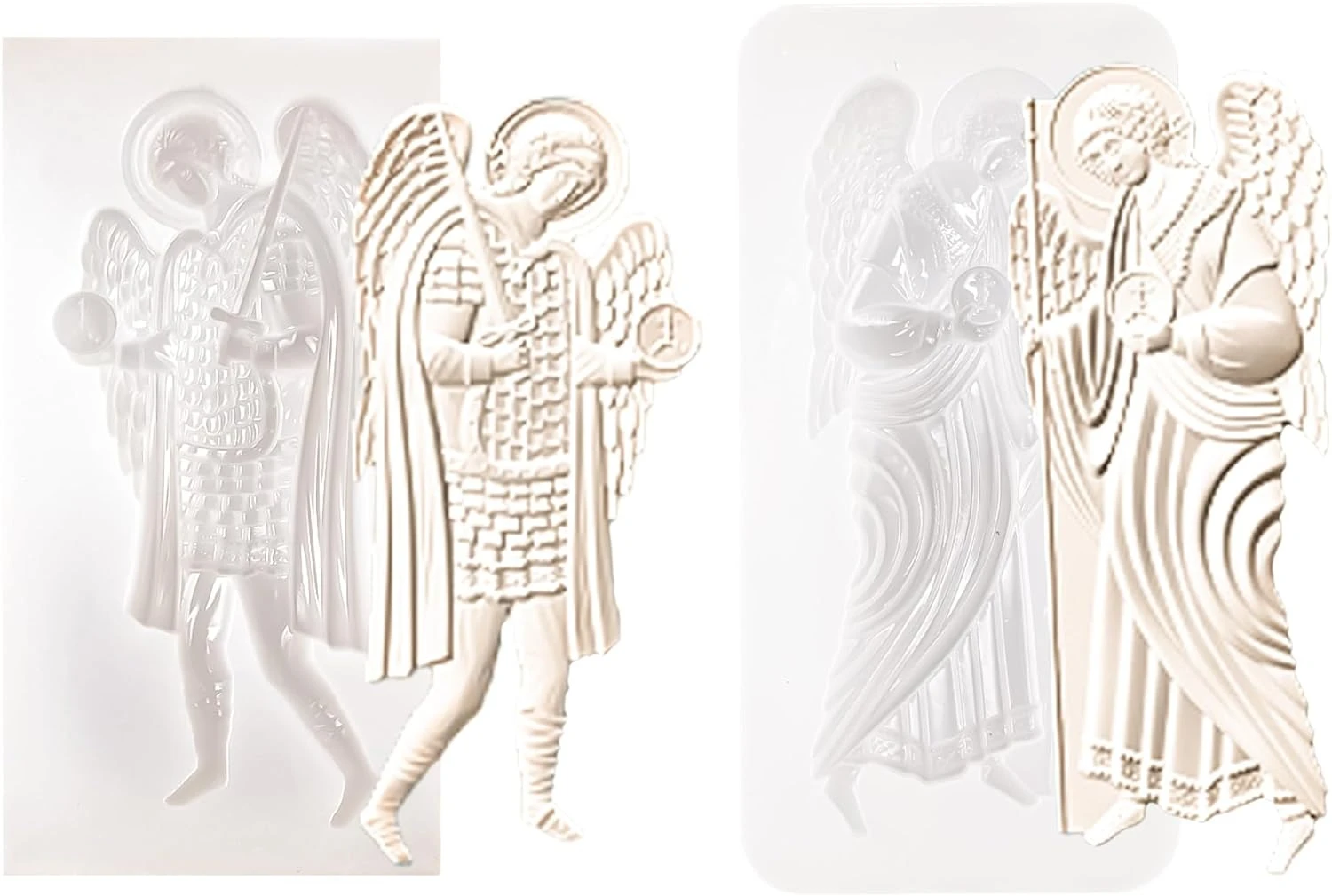 Mirosie Angel Relief Silicone Molds Greek Goddess Retro Cake Decoration Polymer Clay Gypsum Mold Plaster Resin Molds