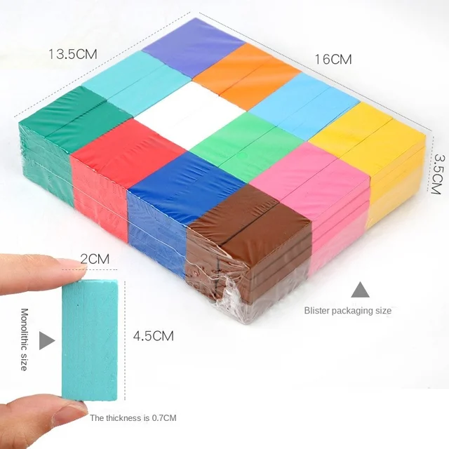 Dokitoy Domino Set Children's Puzzle And Intelligence Colorful Building Blocks Adult Kid Wooden Toys Teaching Tool 2024 New Hot 5