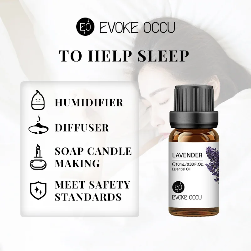 Essential oil flavoring 10ml organic plant 34 FLAVOR for DIY aromatherapy plaster candle soap making diffuser sleep