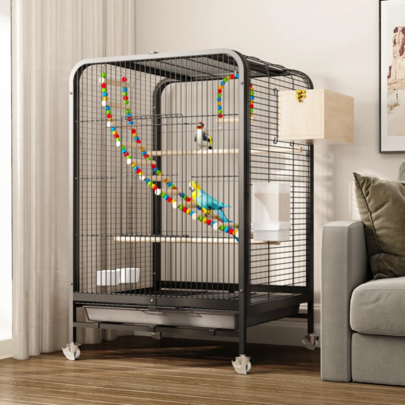 Amache Palomas Parrot Cage Feeder Rabbit Budgie Periquitos Bird Nest Canarios Outdoor Gabbia Per Uccelli Pet Supplies Cy50Bc