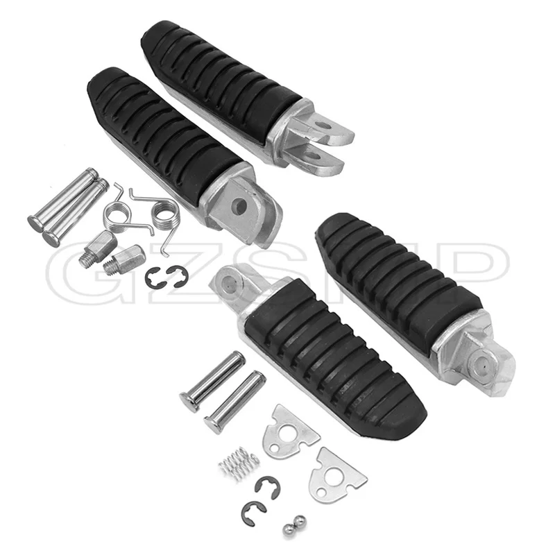 Repose-Pieds Avant Moto Alliage Aluminium – Compatible Suzuki DL650 DL1000 SV650 GSX Bandit GSR GSXR – Paire Repose-Pieds Ergonomiques