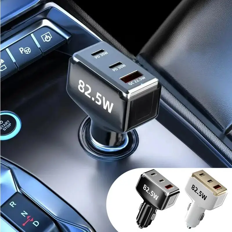 Fast Car Charger Super Fast USB Type C Car Charger Adapter 82.5w USB Car Charger Super Fast USB Type C Car Charger Adapter Multi