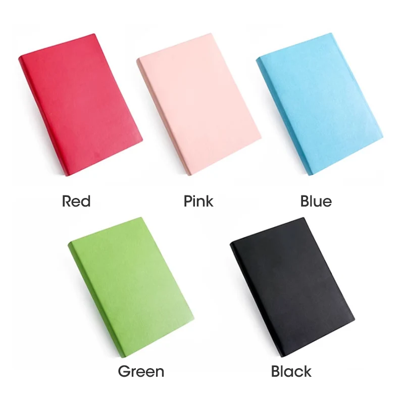 A5 Notebook Thick Notebook Thickened Large Notebook Soft Leather Horizontal Line Diary Blank Notebook Stationery 180 Sheets/Book 3