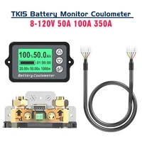TK15 Battery Coulometer 50A 100A 350A Lithium Battery Capacity Tester Voltage Current Residual Power Indicator Battery Monitor 1