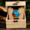 BOBO BIRD resin Man Watch Quartz Men's Watches Wood Wristwatch Male Timepiece Clock Blue Wrist Man Watch Customize Dropshipping 1