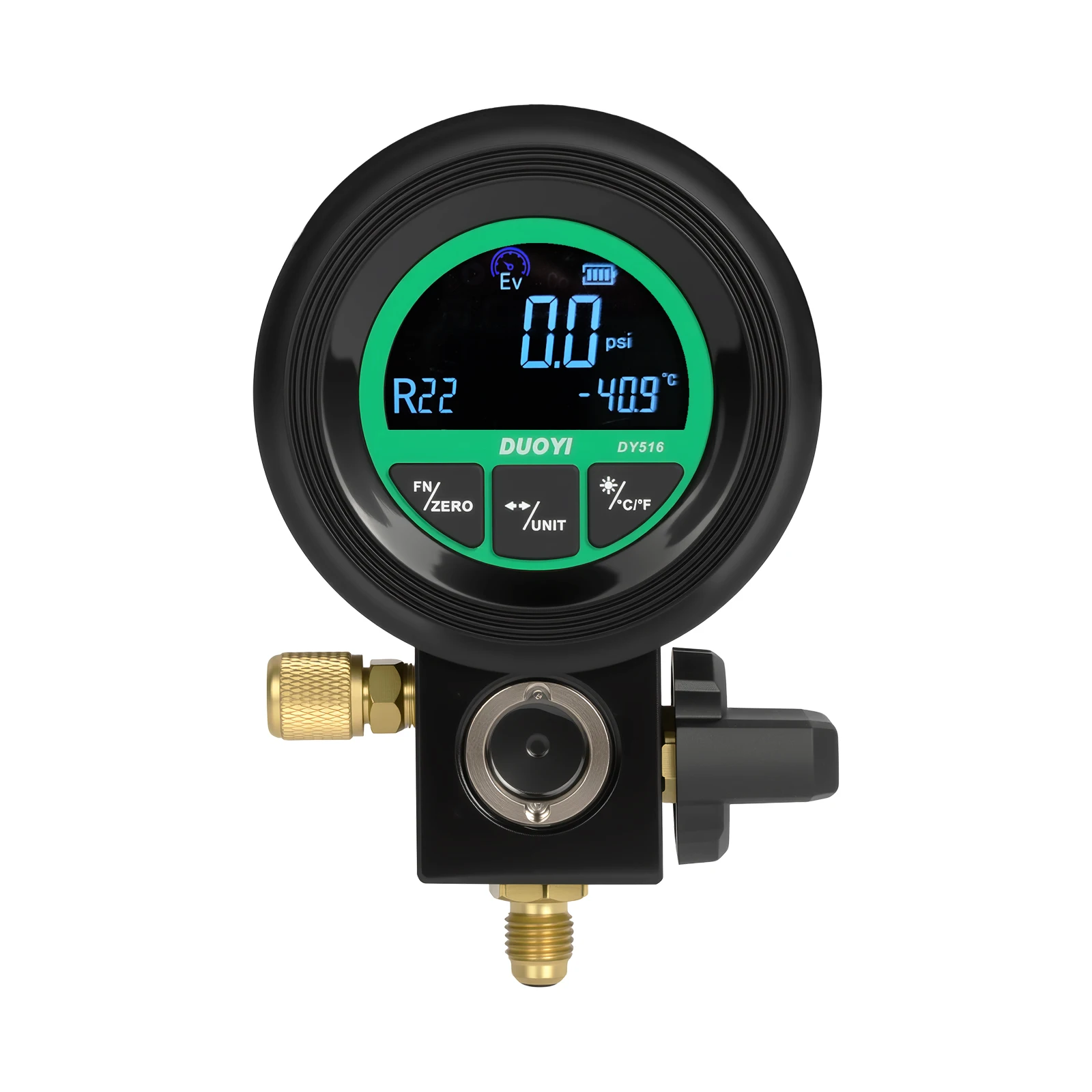 DUOYI DY516 디지털 HVAC 매니폴드 게이지 불소화 측정기 냉매 진공 압력 측정 도구
