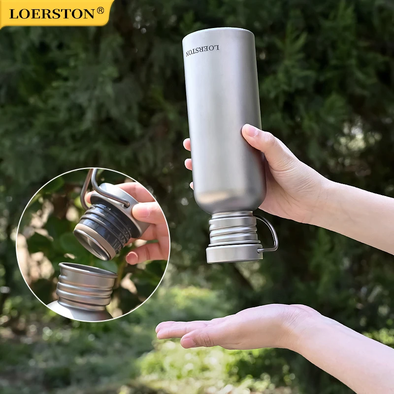 Cycling Portable Sports Water Bottle Pure Titanium Reusable Drinking for Outdoor Camping Tourism Sports sports water bottle