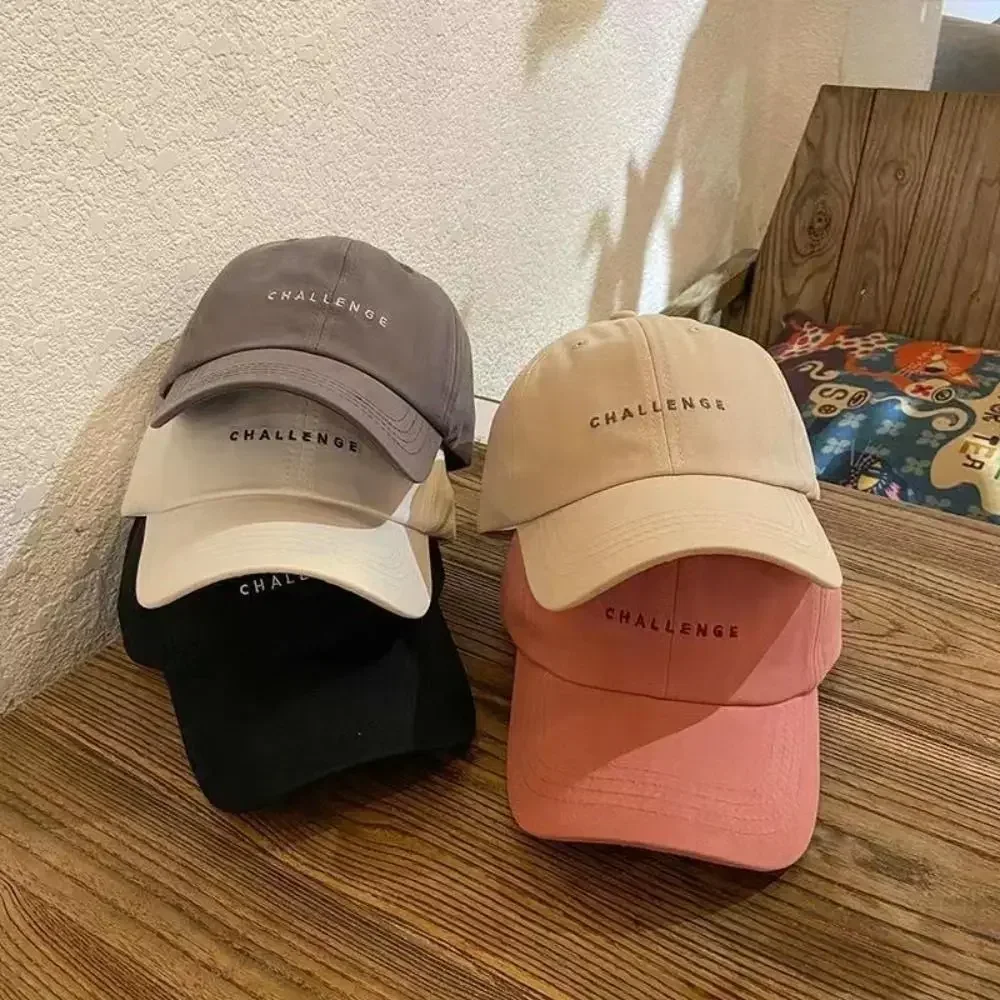 CHALLENGE Baseball Caps for Women Men Spring Summer Letter Embroidery Sun Snapback Visors Cap Casual Hip Hop Dad Hats 야구 모자