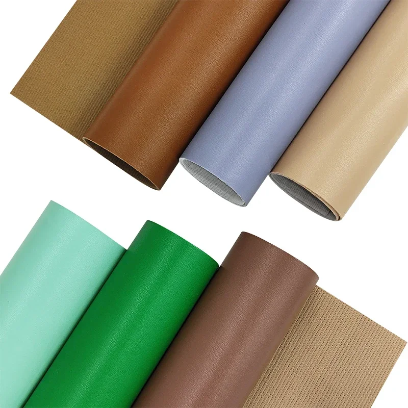 

46*135cm Smooth Solid Color Faux Leather Sheets PU Fabric for Making Bows Earrings Sewing Handmade DIY Craft Projects 0.9mm
