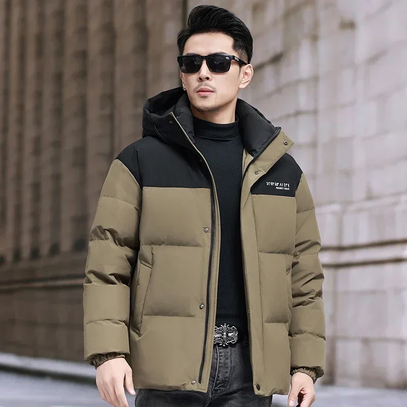 thumbnail image 1 of Chaqueta corta de plumón Chaquetas con capucha Relleno de plumón de pato Ropa de diseñador Chaquetas de hombre Ropa de hombre Abrigo de invierno cálido para hombre, 1 of 5
