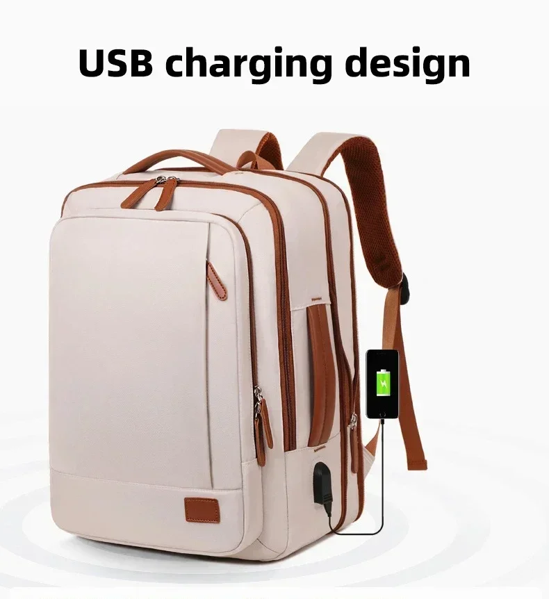 Women Business Backpack Waterproof Laptop Computer Pack Weekender Commuter Bag With USB Port College Student Bags Travel Daypack