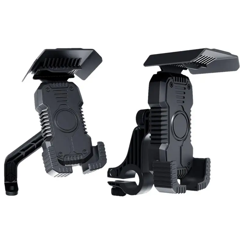 

Motorcycle Phone Holder universel GPS support Bracket Shockproof Mobile Phone Stand adjustable Handlebar Clamp With Sunshade