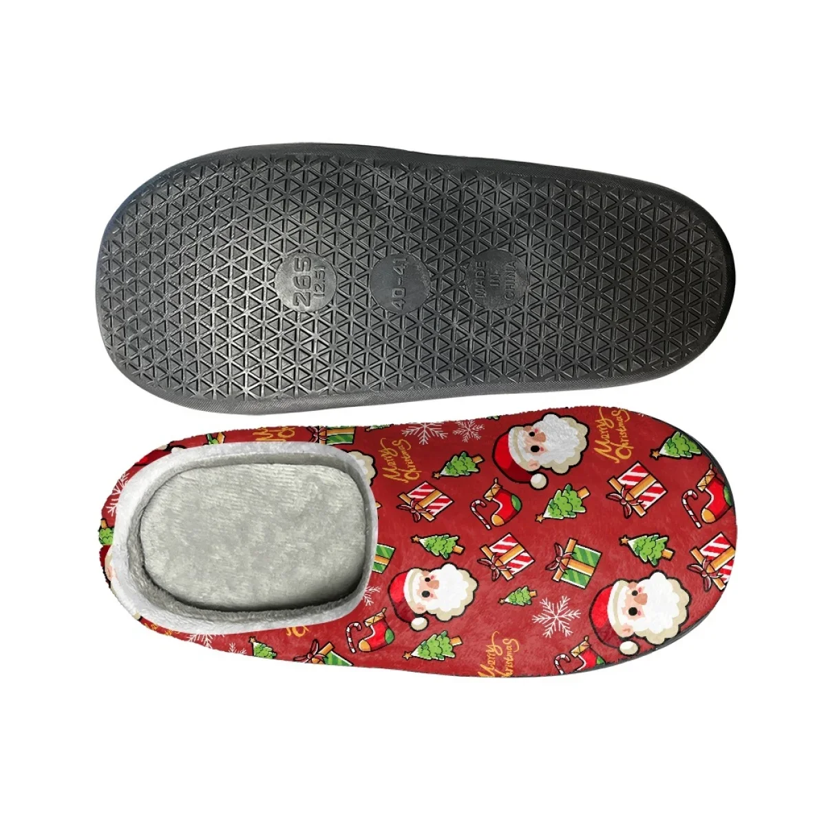Christmas Design Warm Cotton Slippers Print On Demand Casual Winter Cozy Footwear Non-Slip Home Couple Footwear Print On Demand